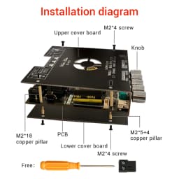HT21-3G 2.1 Channel TDA7498E Bt Amplifier Module Subwoofer 160Wx2+220V Treble Bass Wuzhi Audio Supports APP