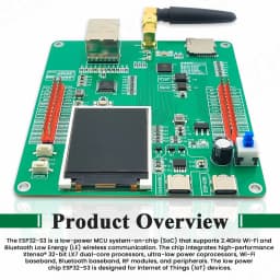 ESP32-S3 Development Board with 1.77 Inch LCD Display BT 2.5dbi WiFi Module AI Internet of Things W5500 ETH N16R8 CH340K Type-C