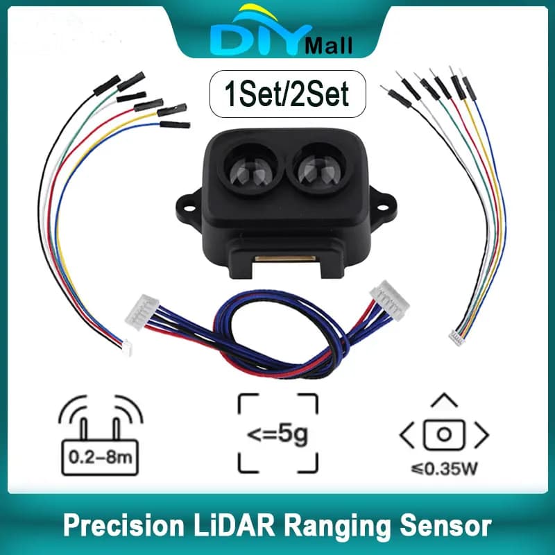 TF-Luna LiDAR Distance Sensor Module Single-Point Micro Ranging 5V UART/I2C for Arduino Pixhawk Drone Robot Obstacle Avoidance