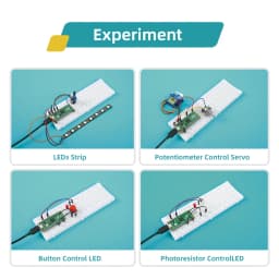 KUONGSHUN Raspberry Pi Pico Starter Kit with Breadboard I2C 1602 LCD Display Module for Raspberry Pi Pico