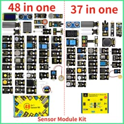 Keyestudio 37/48 In 1 Sensor Module Kit Gift Box For Arduino Starter Sensor Kit With Tutorial STEM Kids Programming Kit