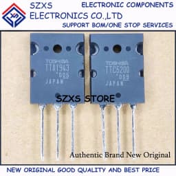 New Original 10Pairs TTA1943 A1943 + TTC5200 C5200 TO-264 Audio Amplifier Transistor In Stock Electronic Components Good Quality