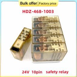 original HDZ-468-1003 24V HDZ-468-1003 10pin HDZ-468 468-1003 DC24V 24V DIP10 24VDC 6A 3 On 1 off safety relay