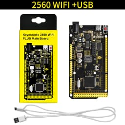 Keyestudio 2560MEGA WiFi /Plus/ Pro / Development Board+USB Cable Compatible for Arduino MEGA2560 R3 Microcontroller Boards