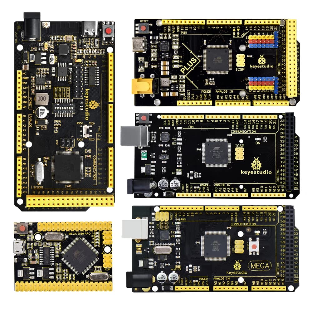 Keyestudio 2560MEGA WiFi /Plus/ Pro / Development Board+USB Cable Compatible for Arduino MEGA2560 R3 Microcontroller Boards