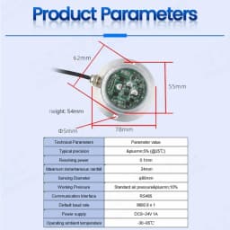 Outdoor Weather Rain Gauge Dual Channel Output RS485 Pulse Infrared Optical Rain Sensor Module 0.1MM Resolution High Precision
