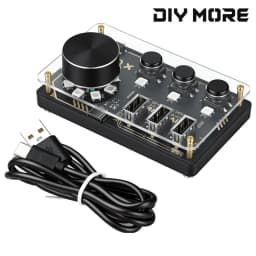 DC 5V Diymore Hub Dm-H1 Hub Docking Station 3 Programmable Keys WS2812B RGB LED Lights Custom Keyboard Desktop Controller Type C