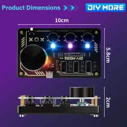 DC 5V Diymore Hub Dm-H1 Hub Docking Station 3 Programmable Keys WS2812B RGB LED Lights Custom Keyboard Desktop Controller Type C