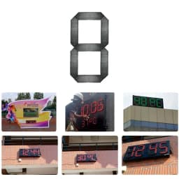 20 Inch Large Number 7 Segment Digital Module for Oil/Gas Price Sign Outdoor Waterproof Module RF Remote Control