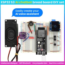 Keyestudio Xiao Zhi AI Chatbot Breadboard DIY Kit For ESP32 S3 N16R8 Control Board DIY Emotional Communication Learning Kit