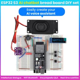 Keyestudio Xiao Zhi AI Chatbot Breadboard DIY Kit For ESP32 S3 N16R8 Control Board DIY Emotional Communication Learning Kit