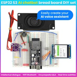 Keyestudio Xiao Zhi AI Chatbot Breadboard DIY Kit For ESP32 S3 N16R8 Control Board DIY Emotional Communication Learning Kit
