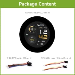 Waveshare ESP32-S3 2.8inch IPS Touchscreen Round LCD Development Board 32-bit LX7 Processor ESP32 Display for ArduinoIDE ESP-IDF