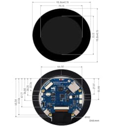 Waveshare ESP32-S3 2.8inch IPS Touchscreen Round LCD Development Board 32-bit LX7 Processor ESP32 Display for ArduinoIDE ESP-IDF