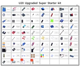 Super Starter kit with wifi module, 130 motor, HC-SR501, 1602, relay, water sensor, HC-sr04, RGB module for Arduino Diy Kit
