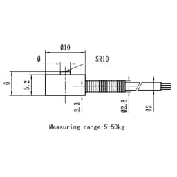 Micro Load Cell 5kg 10kg 20kg 30kg 50kg Miniature Compression Pressure Sensor Stainless Steel Force Transducer 10mm