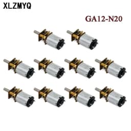 10pcs GA12-N20 DC 3V 6V 12V Micro Metal Gear Motor Gear Wheel Gear Motor 30RPM 60RPM 100RPM 200RPM 600RPM 1000RPM DIY Electronic
