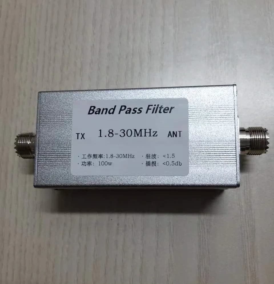 BPF-1.8-30 1.8-30MHz Band Pass Filter BPF Improve Selectivity and Suppress Clutter