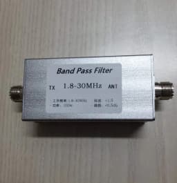 BPF-1.8-30 1.8-30MHz Band Pass Filter BPF Improve Selectivity and Suppress Clutter