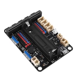 Extension Board for Micro:Bit V2.0 Support 8 Servos and 4 DC Motors with Onboard Infrared Receiver and 4 RGB Full Color Lights