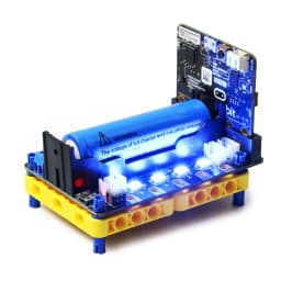 Extension Board for Micro:Bit V2.0 Support 8 Servos and 4 DC Motors with Onboard Infrared Receiver and 4 RGB Full Color Lights