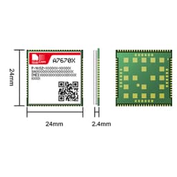A7670G Push Nano Side Way SIM Slot Core Board Development Kits Global Bands SIMCOM 4G LTE Cat 1 Module Breakout Kit with Antenna