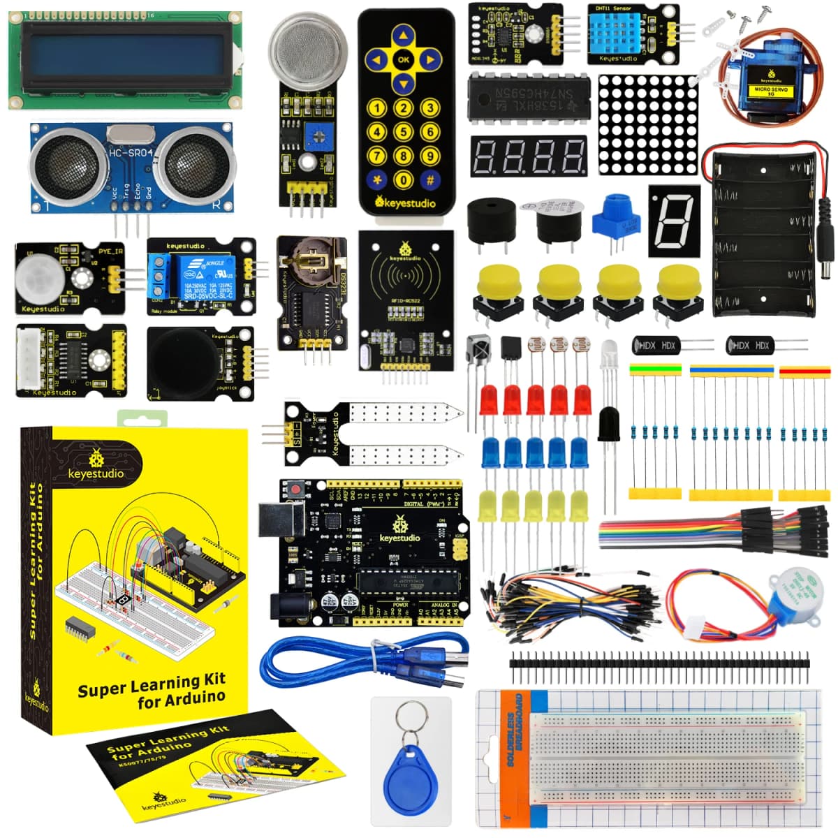 Hot Sale Keyestudio Super RFID Starter Kit+Development Board+32 Projects for Arduino Starter Kit for UNOR3 DIY Motherboard Kit