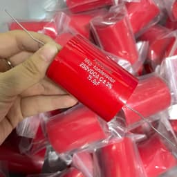 2PCS Audiophiler Axial MKP Capacitor 75uf 250V DC ±3% Test And Matched HIFI Frequency Dividing Audio Capacitance