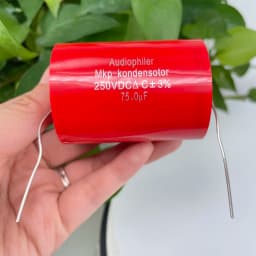 2PCS Audiophiler Axial MKP Capacitor 75uf 250V DC ±3% Test And Matched HIFI Frequency Dividing Audio Capacitance