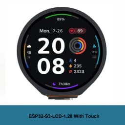 Waveshare ESP32-S3 1.28 inch Touchscreen Round Display Development Board 240X240 Pixel GC9A01 Driver for Arduino IDE MicroPython