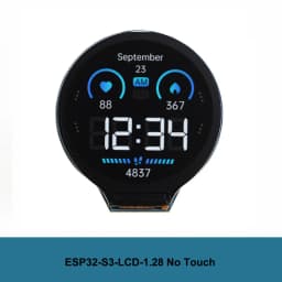 Waveshare ESP32-S3 1.28 inch Touchscreen Round Display Development Board 240X240 Pixel GC9A01 Driver for Arduino IDE MicroPython