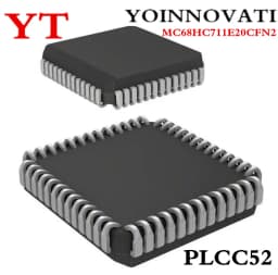 1pcs/lot MC68HC711E20CFN2 MC68HC711E20 MC68HC711 MCU 8BIT 20KB OTP PLCC52.