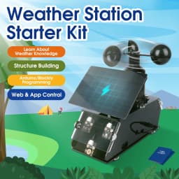 ACEBOTT IOT Weather Station Starter Kit Wind Speed Temperature Humidity Monitor Weather Forecast and Barometer for ESP32 Arduino
