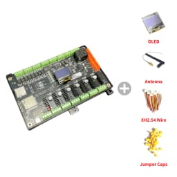 PiBot FluidNC ESP32 GRBL CNC Controller V4.96 Pro (Includes OLED, Antenna, XH2.54 Wire and Jumper Caps)
