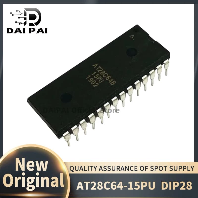 (10piece) 100% New Original AT28C64-15PU AT28C64-15PC AT28C64 28C64 DIP28 Chipset