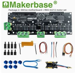 Makerbase ODrive3.6 FOC BLDC Servo Dual Motor Controller MKS X2212 Motor MKS FocEncoder