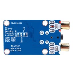 I2S ADC Audio I2S Capture Card Module 24BIT 192K 96K 48K Lossless Digital Audio Decoder Support 3.5MM/RCA Input