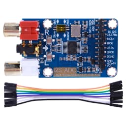 I2S ADC Audio I2S Capture Card Module 24BIT 192K 96K 48K Lossless Digital Audio Decoder Support 3.5MM/RCA Input