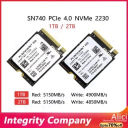 SN740 1TB 512G 256G SSD M.2 2230 Gen 4   PCIe 4.0 X 4 2TB  NVMe Solid State Drive for Steam Deck Microsoft Surface ProX