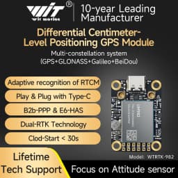 WITMOTION GNSS GPS-RTK Module UM982 High-precision Centimeter-level Differential UM980 Rover ZED-F9P Positioning Direction UM960