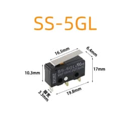 50 100 pcs SS-5 SS-5GL SS-5GL2 SS-5GL13 Limit Micro switch SS 5A Three Straight Legs Mouse Side Key Momentary Micro Limit Switch
