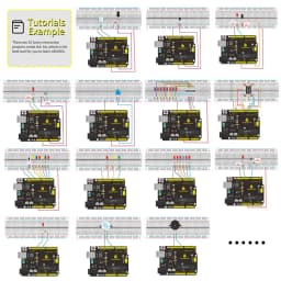 NEW Upgraded Keyestudio Super Starter kit with V4.0 Board for Arduino Starter kit for UNOR3 32Projects + Tutorial W/Gift Box