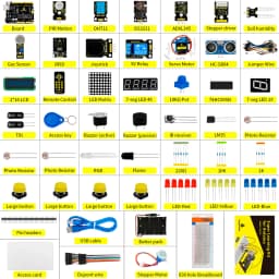 NEW Upgraded Keyestudio Super Starter kit with V4.0 Board for Arduino Starter kit for UNOR3 32Projects + Tutorial W/Gift Box