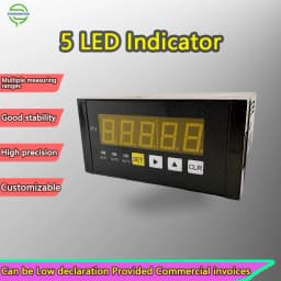 5-Digit LED Force Indicator Display Meter for Strain Gauge Load Cell with Mounting Clamp Bracket Industrial Force Control Tool