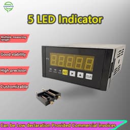 5-Digit LED Force Indicator Display Meter for Strain Gauge Load Cell with Mounting Clamp Bracket Industrial Force Control Tool