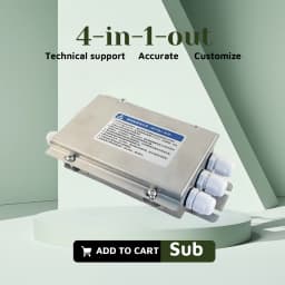 Load Cell Stainless Steel Waterproof Dust-proof Weighing Small Scale Sensor Metal 4 Core Wire Junction Box Excitation Sensing