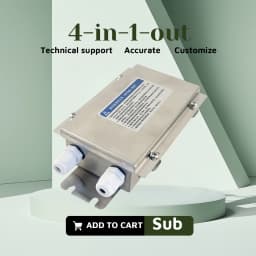 Load Cell Stainless Steel Waterproof Dust-proof Weighing Small Scale Sensor Metal 4 Core Wire Junction Box Excitation Sensing
