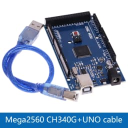 1SET Mega 2560 R3 Mega2560 REV3 (ATmega2560-16AU CH340G) Board with USB Cable Compatible for Arduino