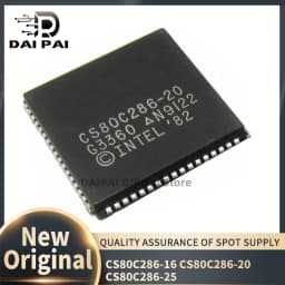 (5Pcs/Lot) 100% New original CS80C286-16 CS80C286-20 CS80C286-25 CS80C286 16 20 25 PLCC68 Chipset