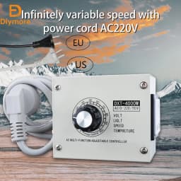 4000W High-power Adjustable Voltage Regulator AC220V/AC110V Dimmer Speed Temperature Light Compact Variable Voltage Controller